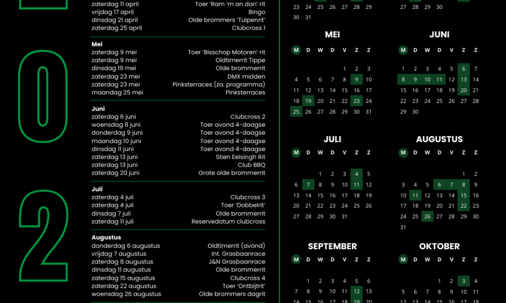 AMBC Jaarkalender 2026