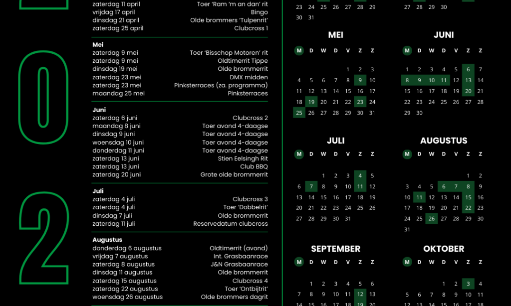 AMBC Jaarkalender 2026