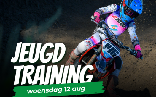 Jeugdtraining – woensdag 12 augustus